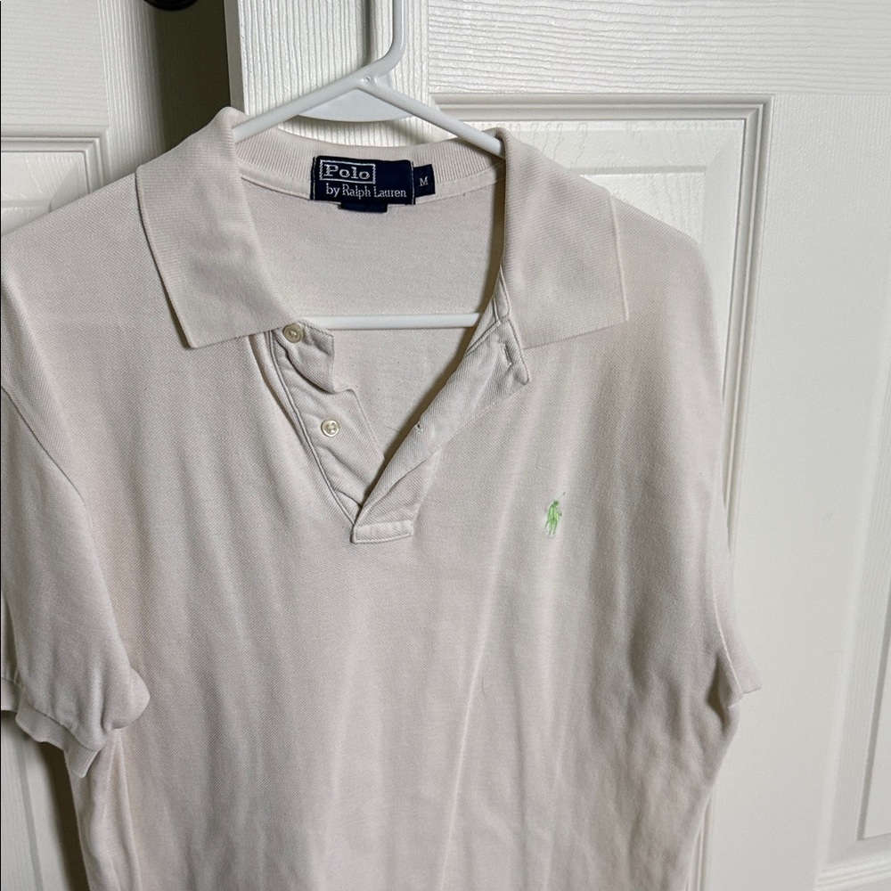 Ralph Lauren Men's Polo Shirt in Cream